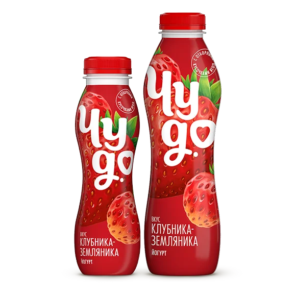 Йогурт питьевой клубника-земляника